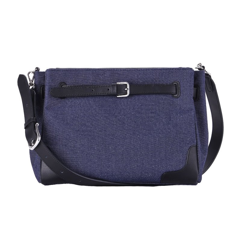 JeanneBag - 側背包/斜孭袋 - 棉．麻 藍色