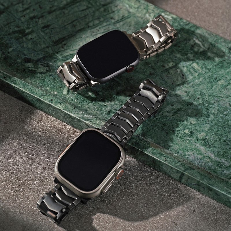 Apple watch - 輕量V型鈦金屬 蘋果錶帶 - 錶帶 - 其他金屬 
