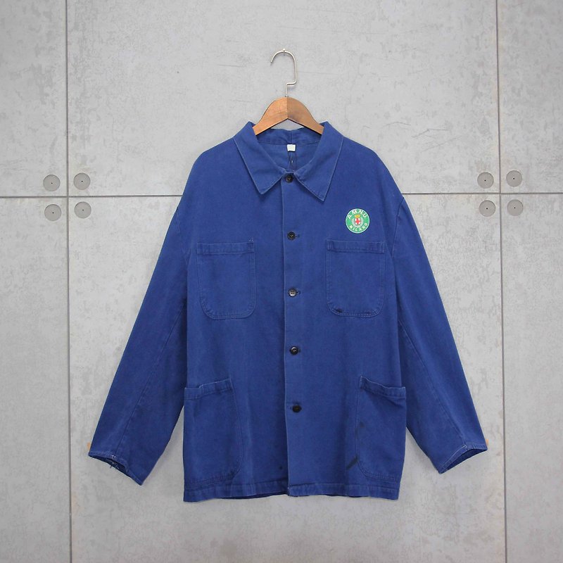 Tsubasa.Y Vintage House Work Shirt 005, French Workers Jacket - Men's Coats & Jackets - Cotton & Hemp 