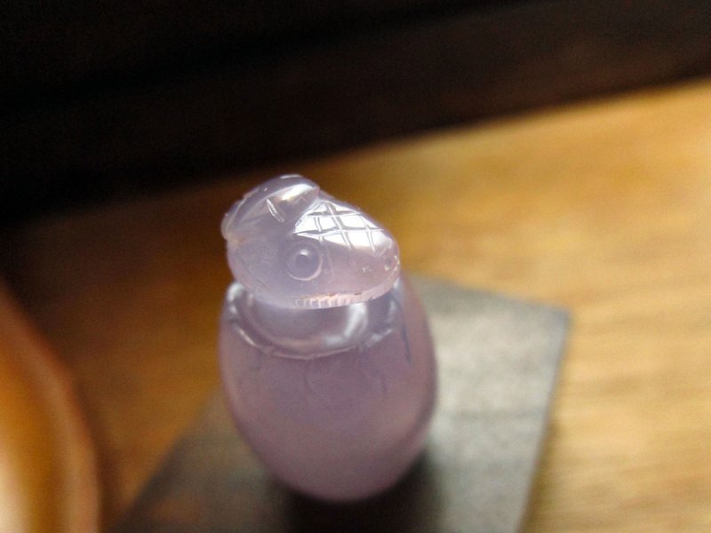 小雕件 小品生肖-蛇 花紫玉 - 擺飾/家飾品 - 玉石 紫色