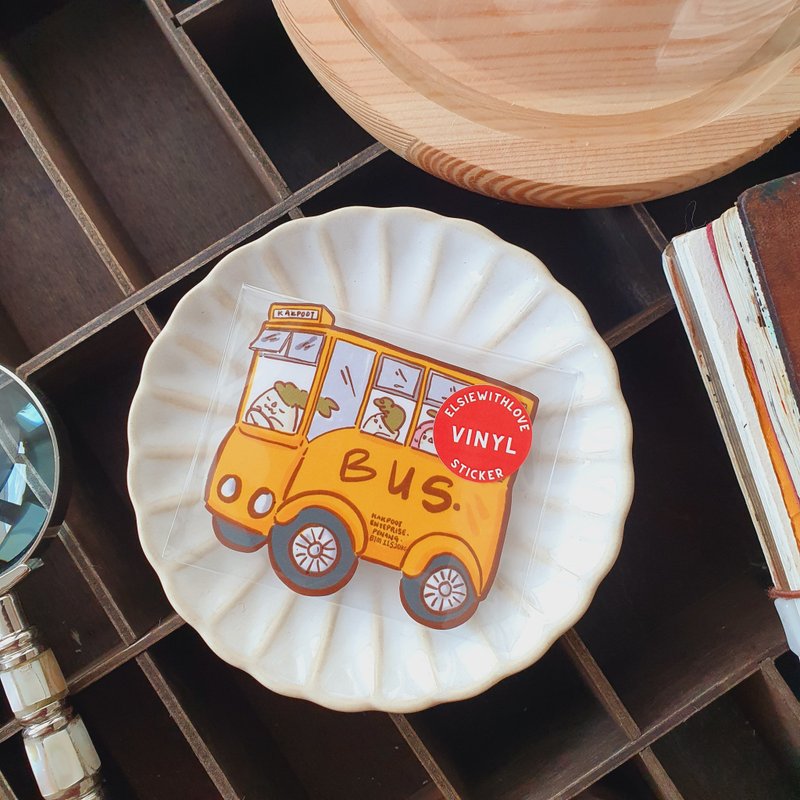 School Bus Vinyl Sticker - 貼紙 - 其他材質 多色