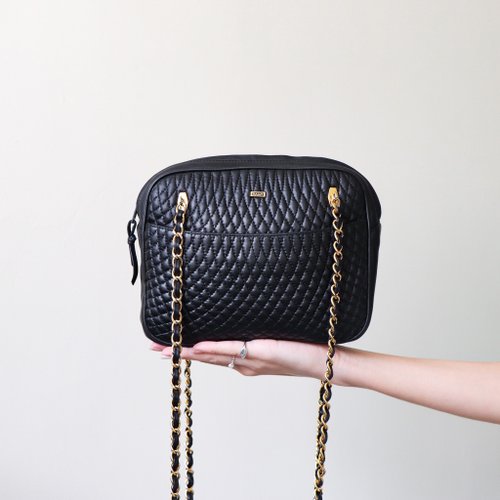 Vintage Bally Quilted Gold Chain Shoulder Bag - Shop Folklore Messenger Bags  & Sling Bags - Pinkoi