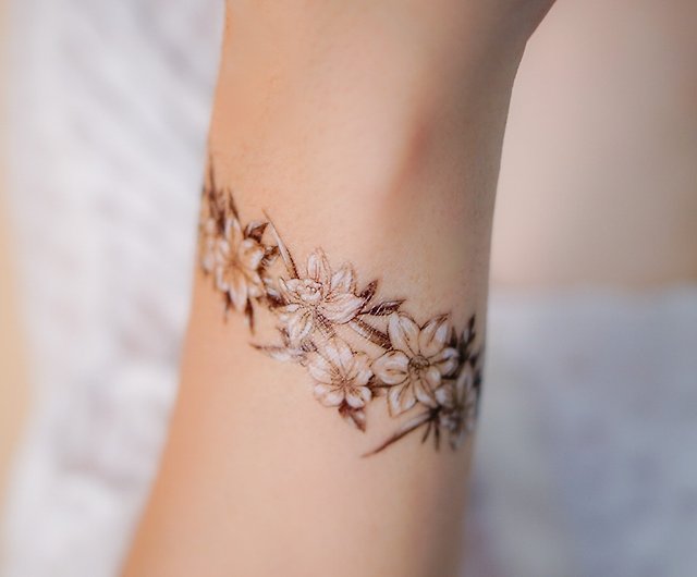 TATTOOS.ORG — Flower Ankle Bracelet Tattoo Artist: 타투이스트 꽃...-cheohanoi.vn