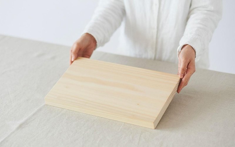 イチョウの木のまな板 - 調理器具 - 木製 カーキ