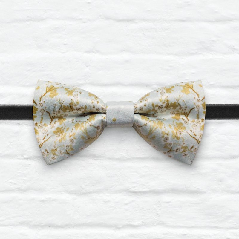 Style 0318 Printed Bowtie - Modern Boys Bowtie, Toddler Bowtie Toddler Bow tie, Groomsmen bow tie, Pre Tied and Adjustable Novioshk - Chokers - Polyester Gold
