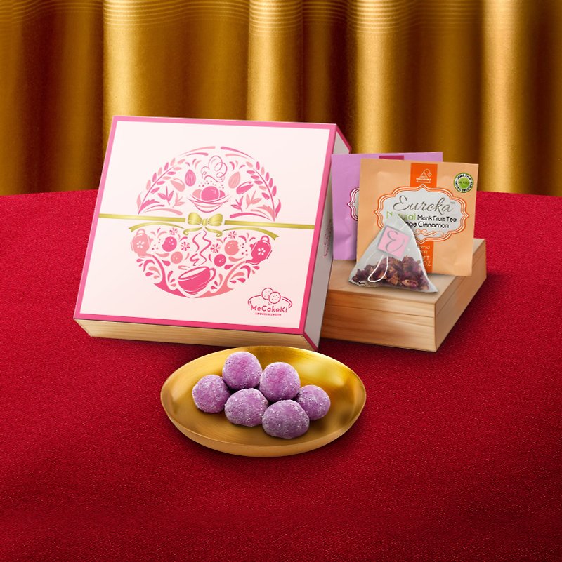 【 Buy 4,Get 20%off !】CNY Fortune Cookie Gift Box B - Handmade Cookies - Other Materials Green