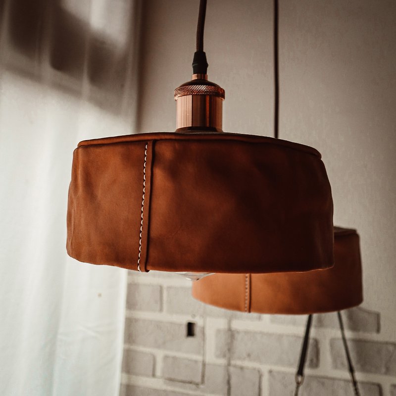 Leather Hand Stitched Chandelier/Genuine Leather/Vegetable Tanned Leather/Lifestyle/Industrial Style/Home Furnishing/Style - Lighting - Genuine Leather 