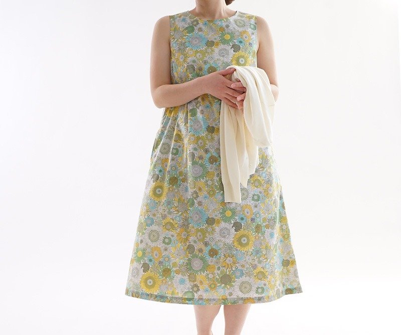 Liberty Small Susanna A line jumper skirt · dress · lining / small suzanna a 28-29 - One Piece Dresses - Cotton & Hemp Multicolor