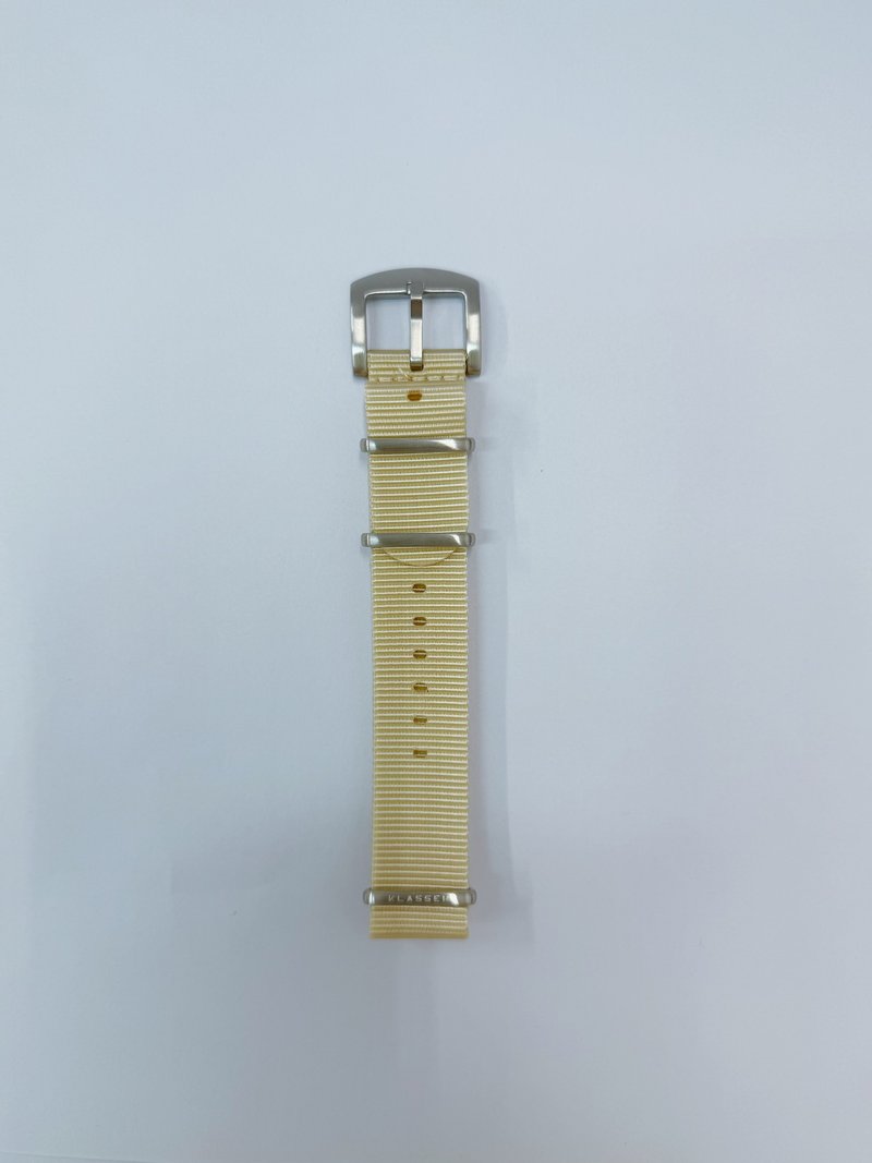 Klasse14 x Topbananax Mooma Mooni 米色尼龍錶帶 17mm/20m - 錶帶 - 其他材質 