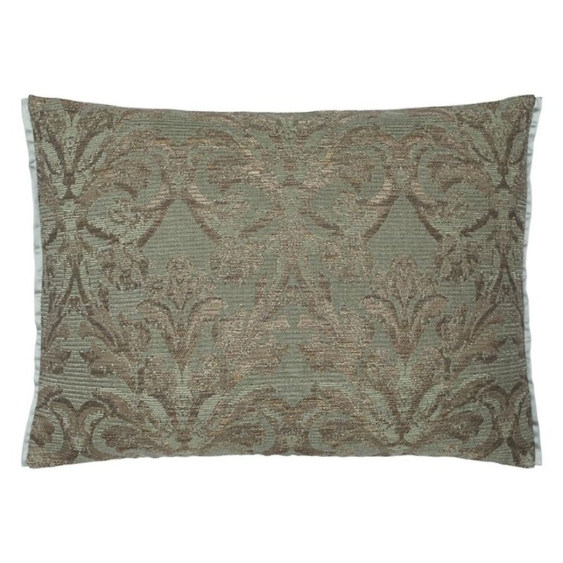 English Throw Pillow/Cushion Vittoria Antique Jade - 60x45cm - Pillows & Cushions - Other Materials Gold