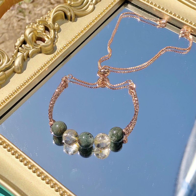 Natural Stone Crystal Bracelet - Bracelets - Crystal Green