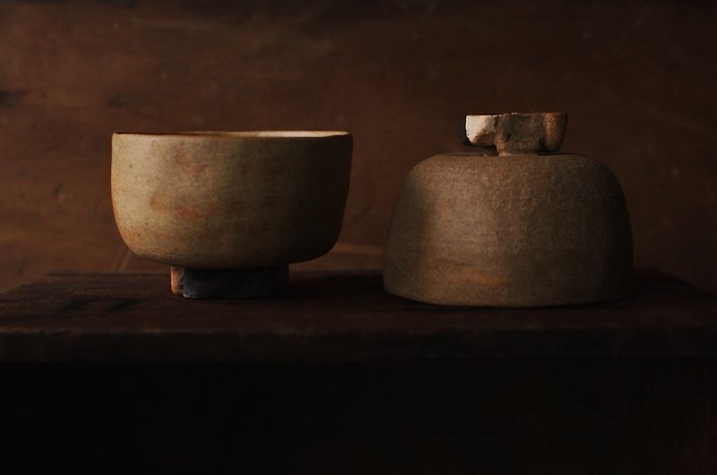 YUYAO Creation Pottery Plate_Bowl - Bowls - Pottery Khaki