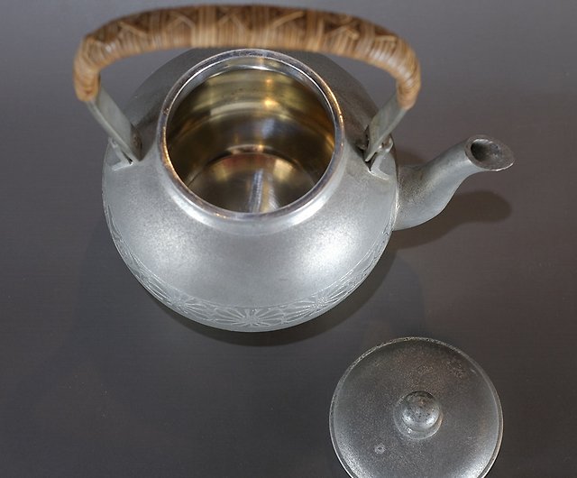 日本古美術】錫壺薩摩錫器湯沸煮水壺- 設計館天然薌沉香檀香茶器香道具