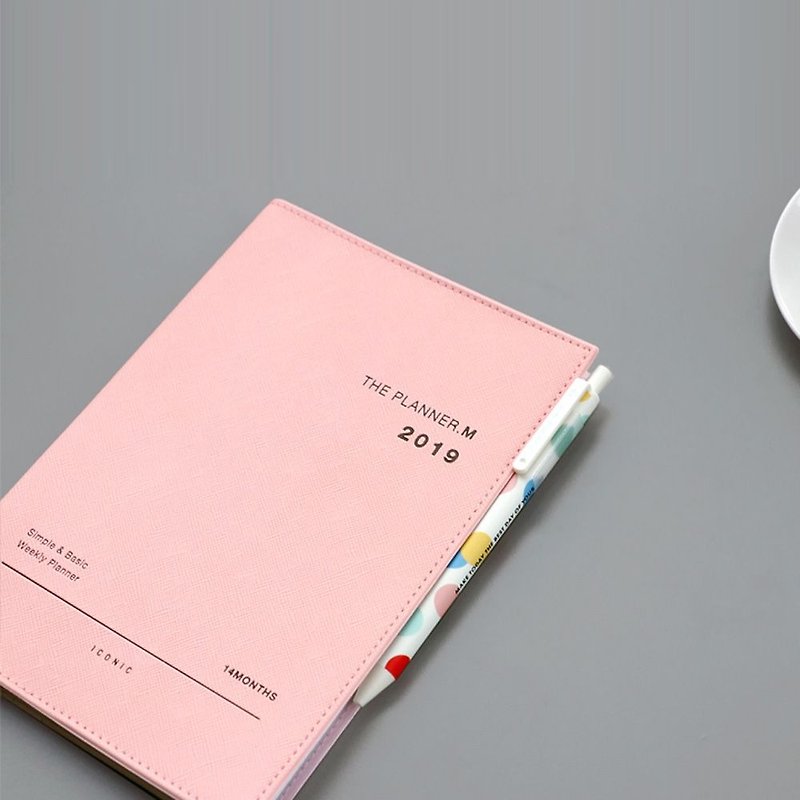 ICONIC 2019 經典月誌M (時效)-幸福粉,ICO53146 - 筆記本/手帳 - 紙 粉紅色