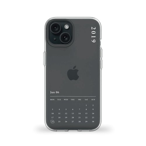 Simple is 客製化 年月日 Clear 透明手機殼