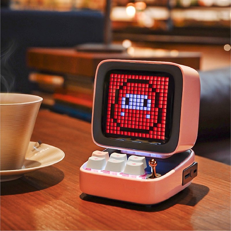 【自社グッズ】Divoom DITOO PLUS Pixel Bluetooth Speaker - Cherry Blossom Powder - スピーカー - その他の素材 