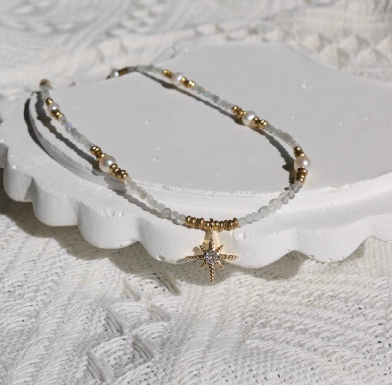 航海家18號 - 項鍊 - 半寶石 金色