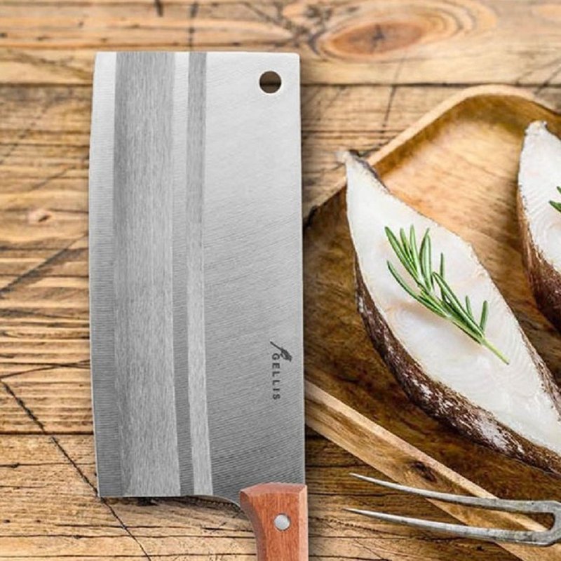 Que Lishi Stainless Steel Knife-Style Series Chinese Kitchen Knife GSC-01 - มีด - โลหะ สีเงิน