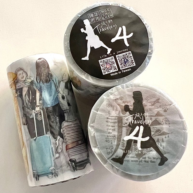 Travelers 4 matte PET tape / Travelers 4 - มาสกิ้งเทป - พลาสติก 