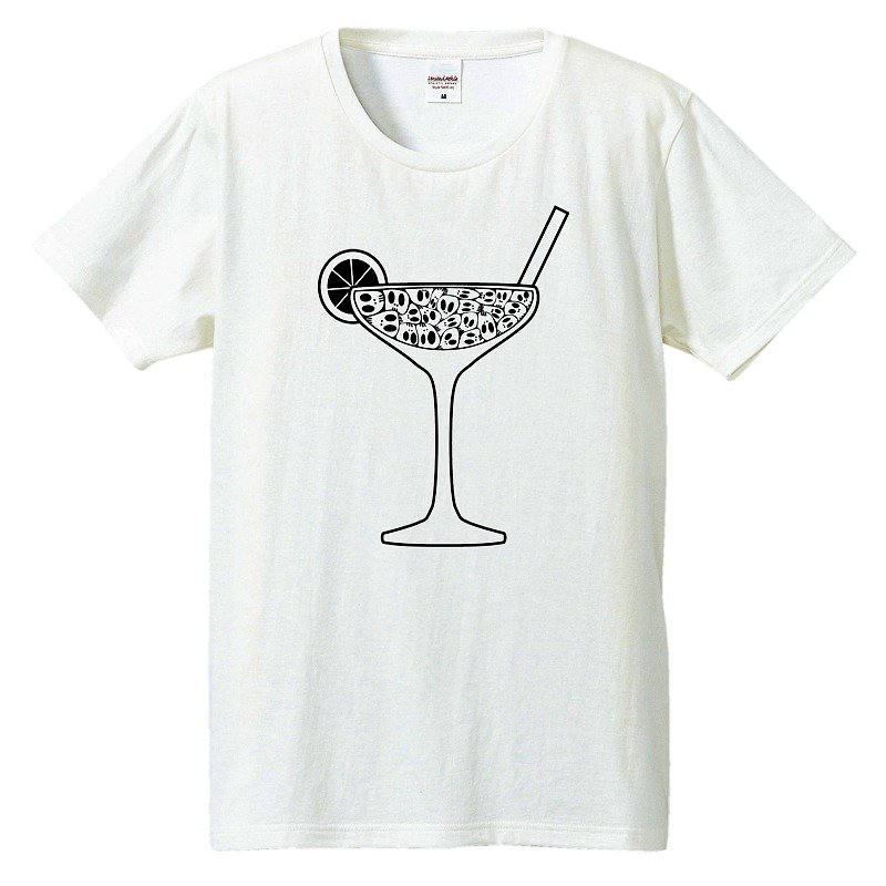 T-shirt / SKULL Cocktail - Men's T-Shirts & Tops - Cotton & Hemp White