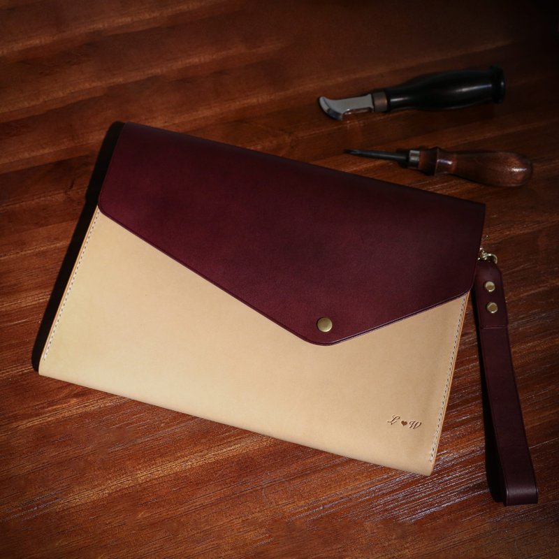 【客製化禮物【iPad平板、筆電收納包 保護套 手拿包 信封包】 Mi - 平板/電腦保護殼/保護貼 - 真皮 多色