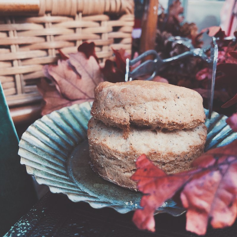 English muffin scone/scone | sea salt chestnuts, bee-flavored English black tea, caramelized walnuts - เค้กและของหวาน - อาหารสด 