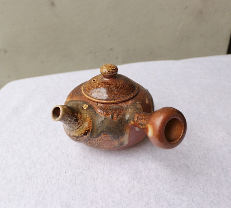Ming bud ki l Zhiye Chai burning horizontal teapot - ถ้วย - ดินเผา สีนำ้ตาล