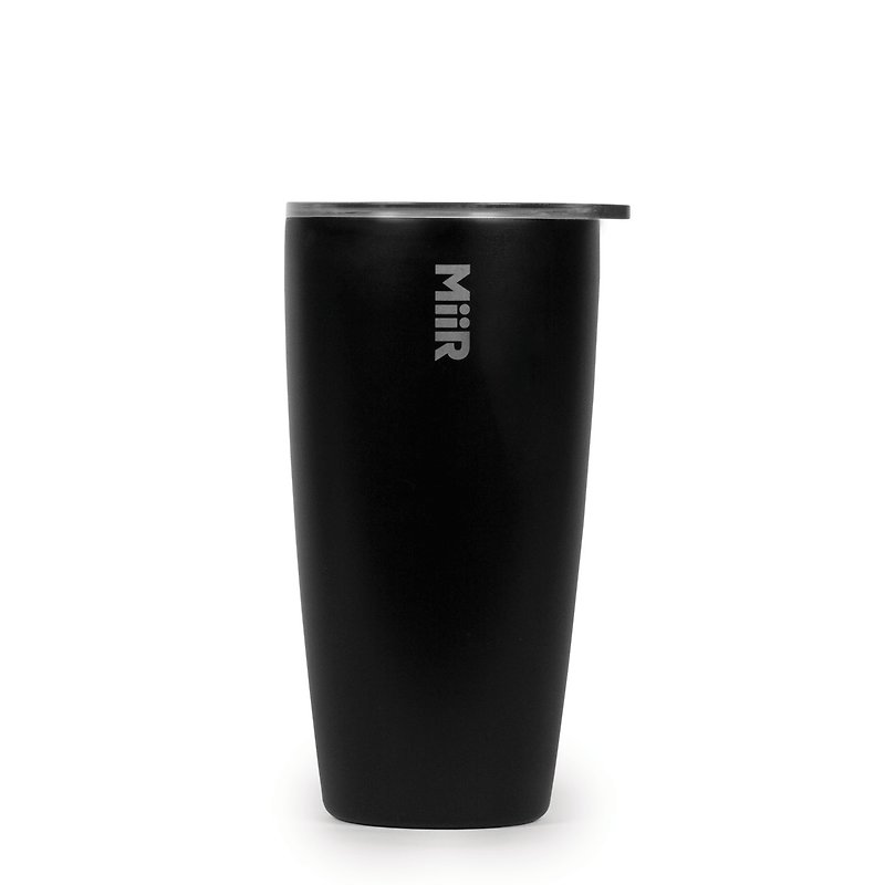MiiR Vacuum-Insulated (stays hot/cold) Tumbler 16oz/473ml Black (Slide Lid) - Vacuum Flasks - Stainless Steel Black