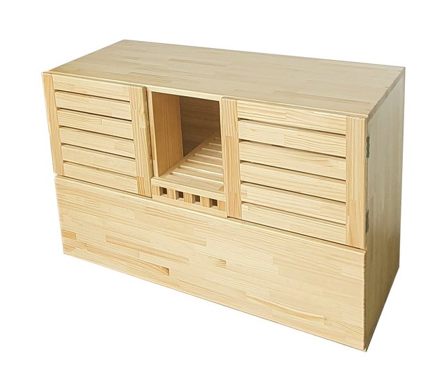 Double litter outlet box