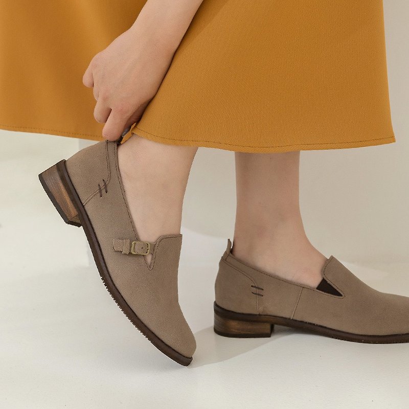 Muji simple loafers - Mori Muhui - Women's Oxford Shoes - Waterproof Material Gray