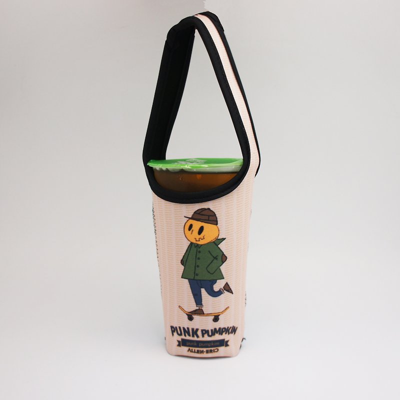 BLR Eco-friendly Beverage Belt PunkPumpkin Joint Ti 04 Skateboard Pumpkin - ถุงใส่กระติกนำ้ - เส้นใยสังเคราะห์ สีกากี