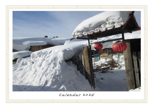 リア✿Lia Studio ⁞莉亞設計 2024 桌曆-實用數位月曆/原創冬季瑰麗風格影像/13張精美攝影