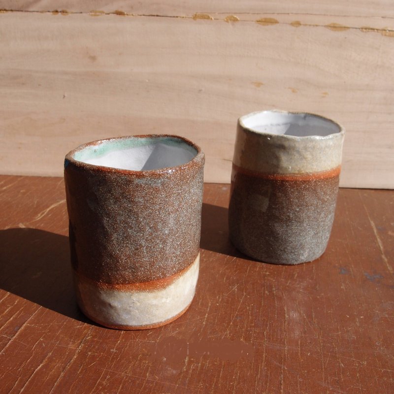 [ 直杯 ] 雙色手感茶杯 - 茶壺/茶杯/茶具 - 陶 咖啡色
