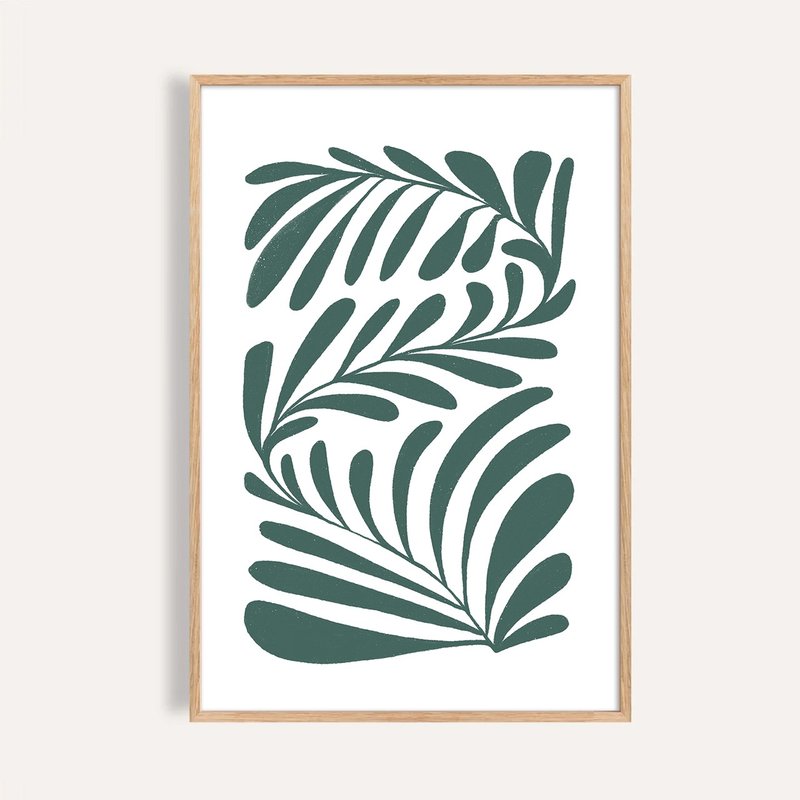 綠意交織 Interwoven Green / 現代抽象自然掛畫 / 藝術無框輸出 - 海報/掛畫/掛布 - 紙 