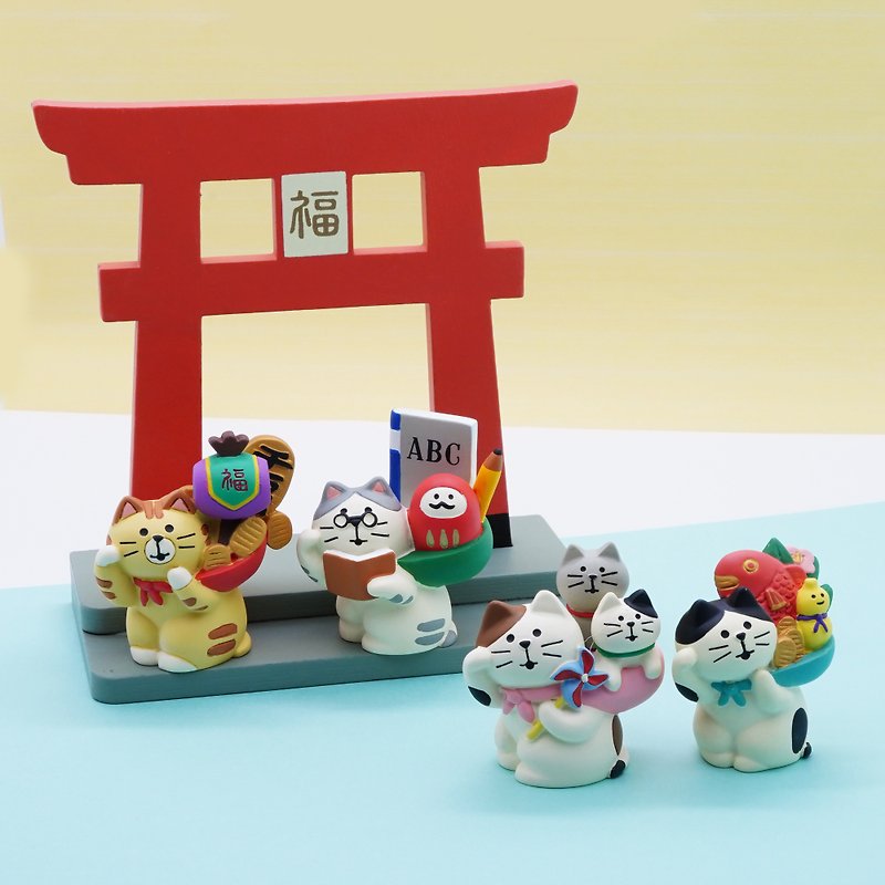 Decole Concombre Japan-Find Good Luck Together Series - Items for Display - Resin Multicolor