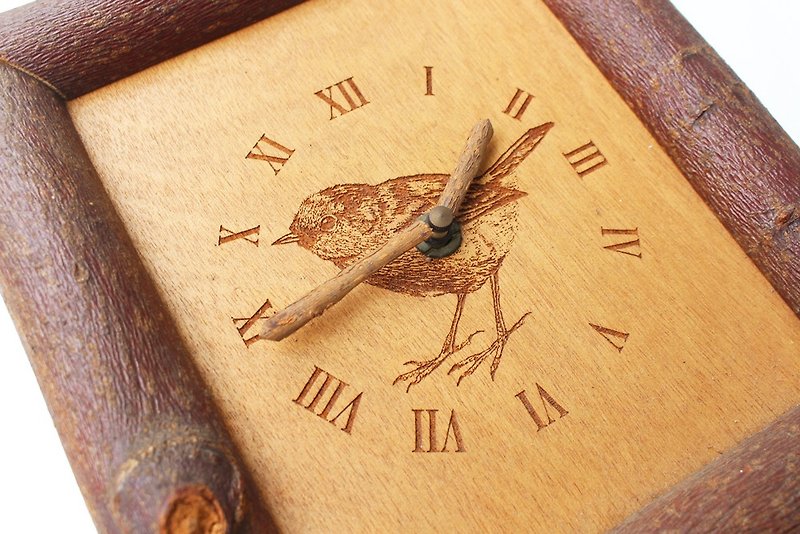 ◤【特價】英國早期Nature手工原木時鐘掛框 - 擺飾/家飾品 - 木頭 