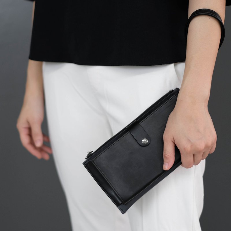 HIDDEN Wallet S - BLACK ONYX - 筆記本/手帳 - 乳膠 黑色