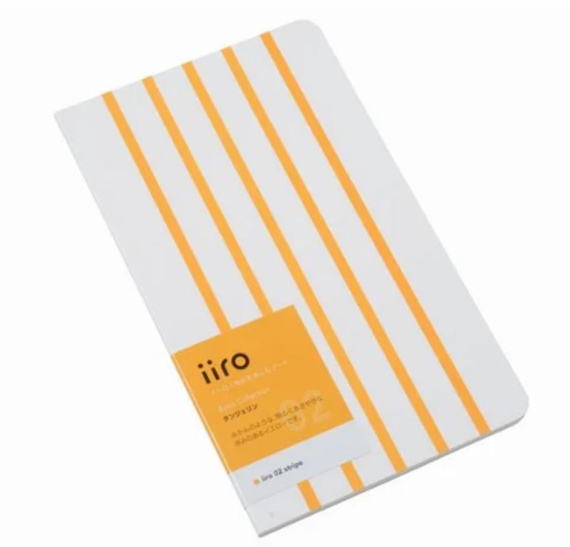 神戸派計画 iiro 02 stripe (橘子橙) - 便條紙/便利貼 - 紙 黃色