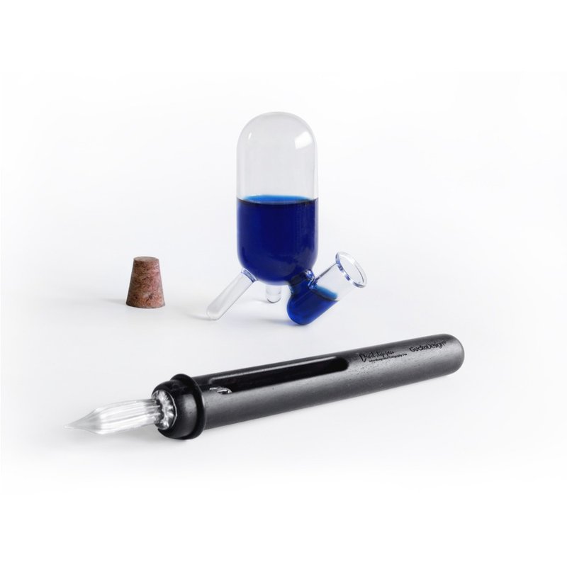 【新品上市】和諧之筆 x 默契墨水瓶(長) 手工製文具組 - 其他書寫用具 - 玻璃 咖啡色