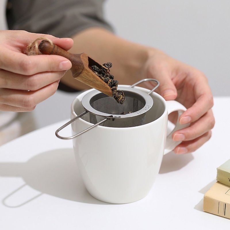 【節日送禮】美國FORLIFE摺疊攜帶濾網 - 茶壺/茶杯/茶具 - 不鏽鋼 銀色