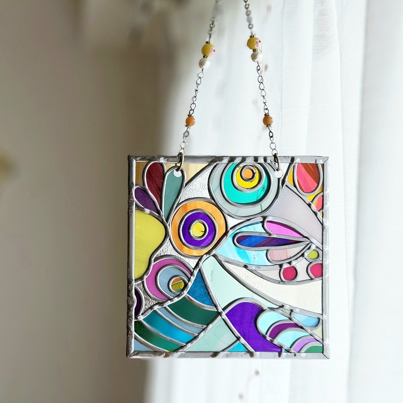 新作　One Earth Harmony -色結び　オーナメントスクエア - 壁貼/牆壁裝飾 - 琉璃 多色