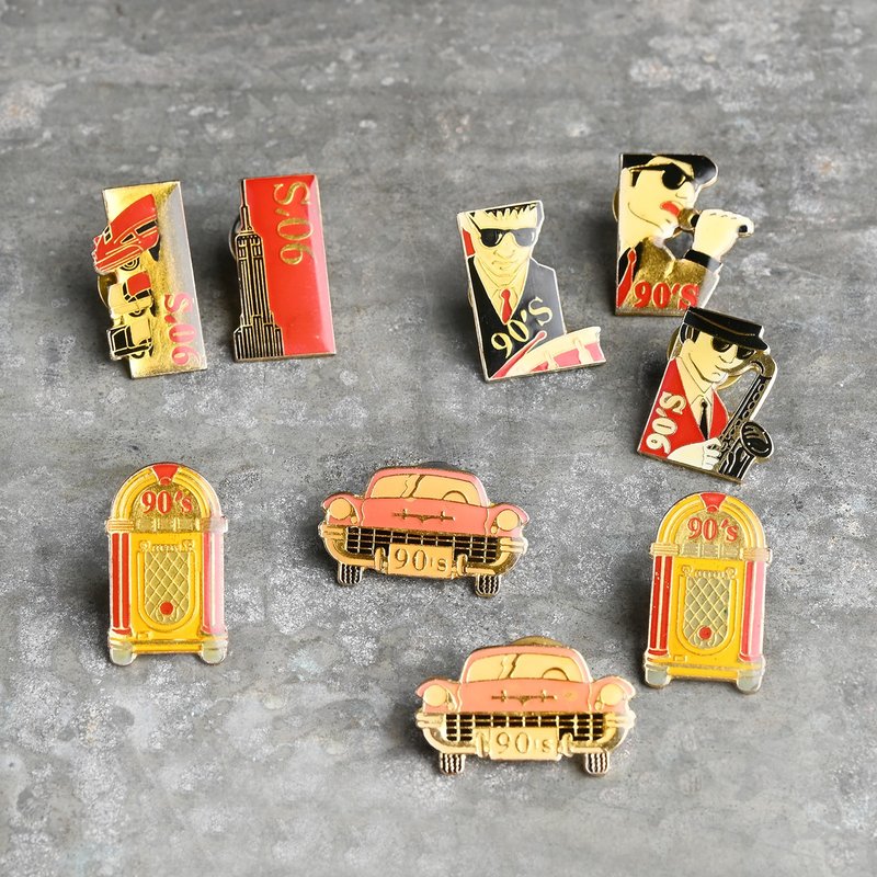 Vintage Pins 復古別針 / Vintage 古著 - 徽章/別針 - 其他金屬 多色