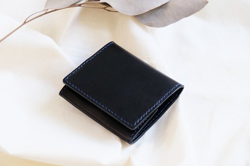 Vegetable tanned leather box-shaped three-dimensional magnetic buckle coin purse - กระเป๋าใส่เหรียญ - หนังแท้ 