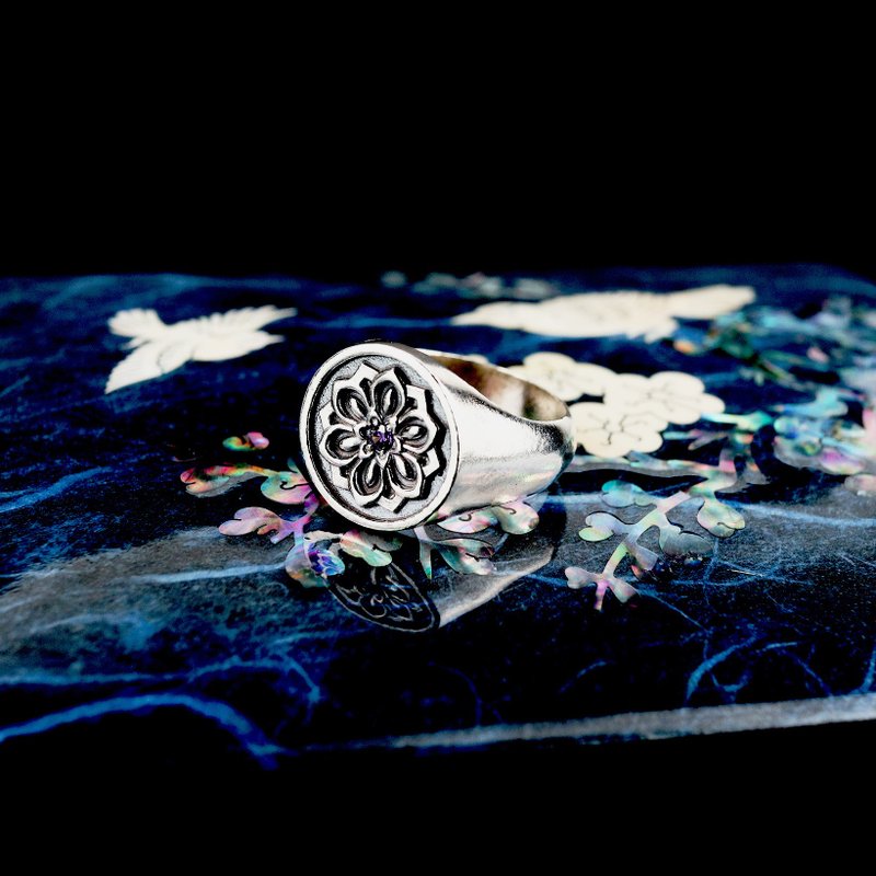 Korea traditional DanCheng Silver ring / Cheong - 6 (小) - 戒指 - 其他金屬 銀色