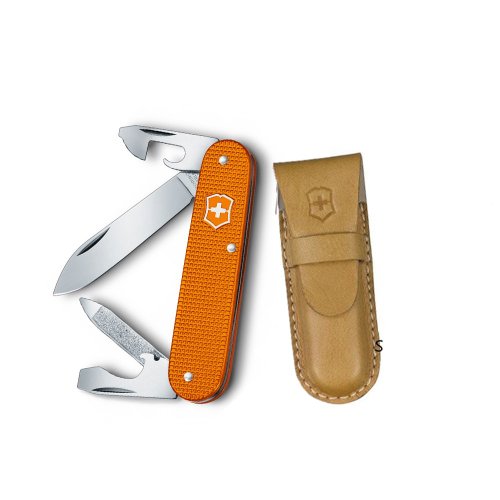 城市視角 VICTORINOX 瑞士維氏 Alox 8用瑞士刀附刀套/橘 0.2600.L1229