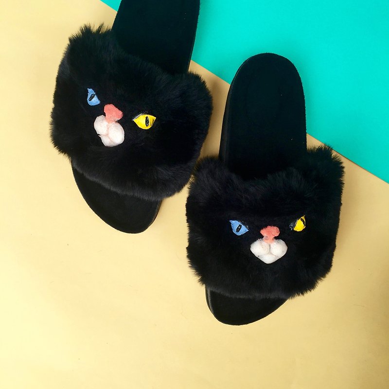 cat cat black shoe - Women's Casual Shoes - Polyester 