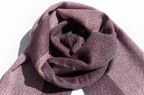omhandmade 喀什米爾Cashmere/針織圍巾/純羊毛圍巾/羊毛披巾-厚款北歐