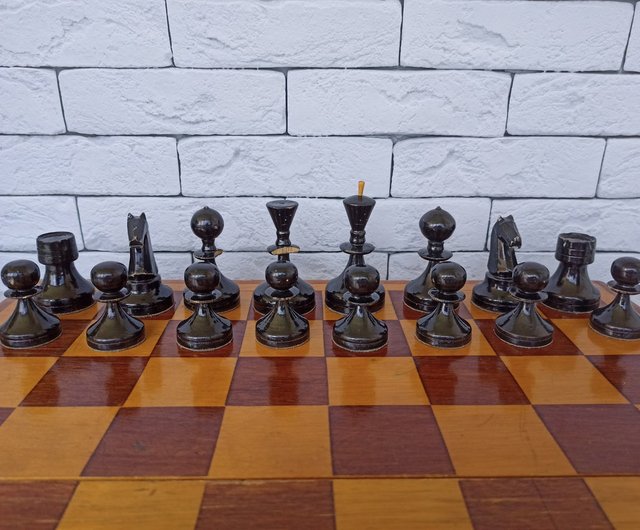 Vintage Soviet carbolite chess set USSR board 29x29cm Soviet Chess - Shop  Chess24 Board Games & Toys - Pinkoi