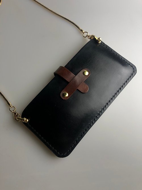 simple leather 【單品集】背掛手機包