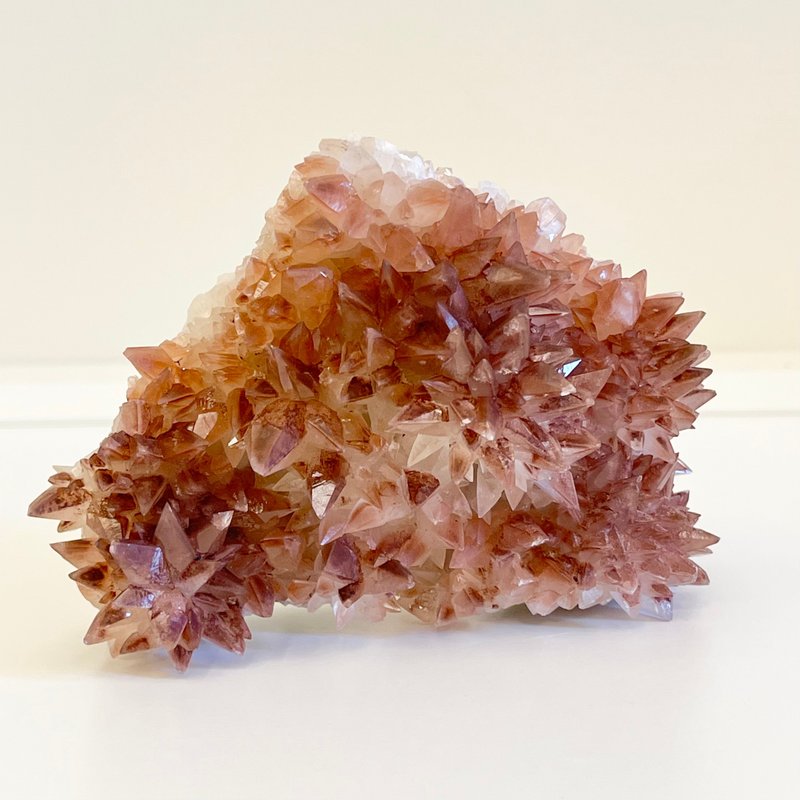 Mineral Crystal of Light Hubei/calcite/red fluorescent light/raw ore/ornaments - ของวางตกแต่ง - คริสตัล 